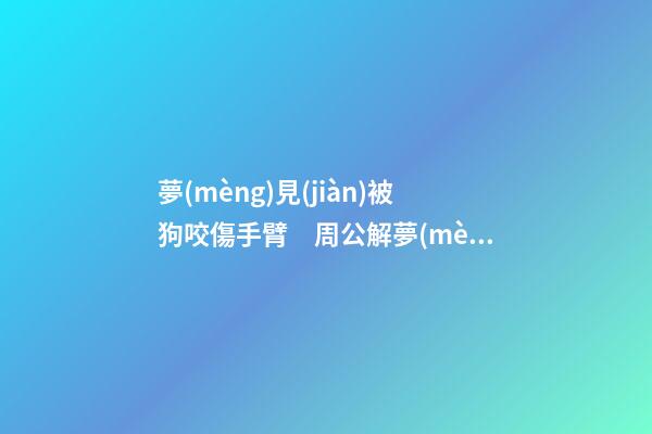 夢(mèng)見(jiàn)被狗咬傷手臂　周公解夢(mèng)之夢(mèng)到被狗咬傷手臂